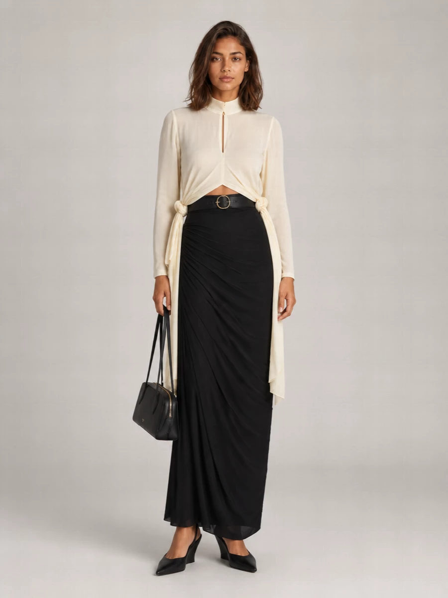 Alaïa Crepe Blouse