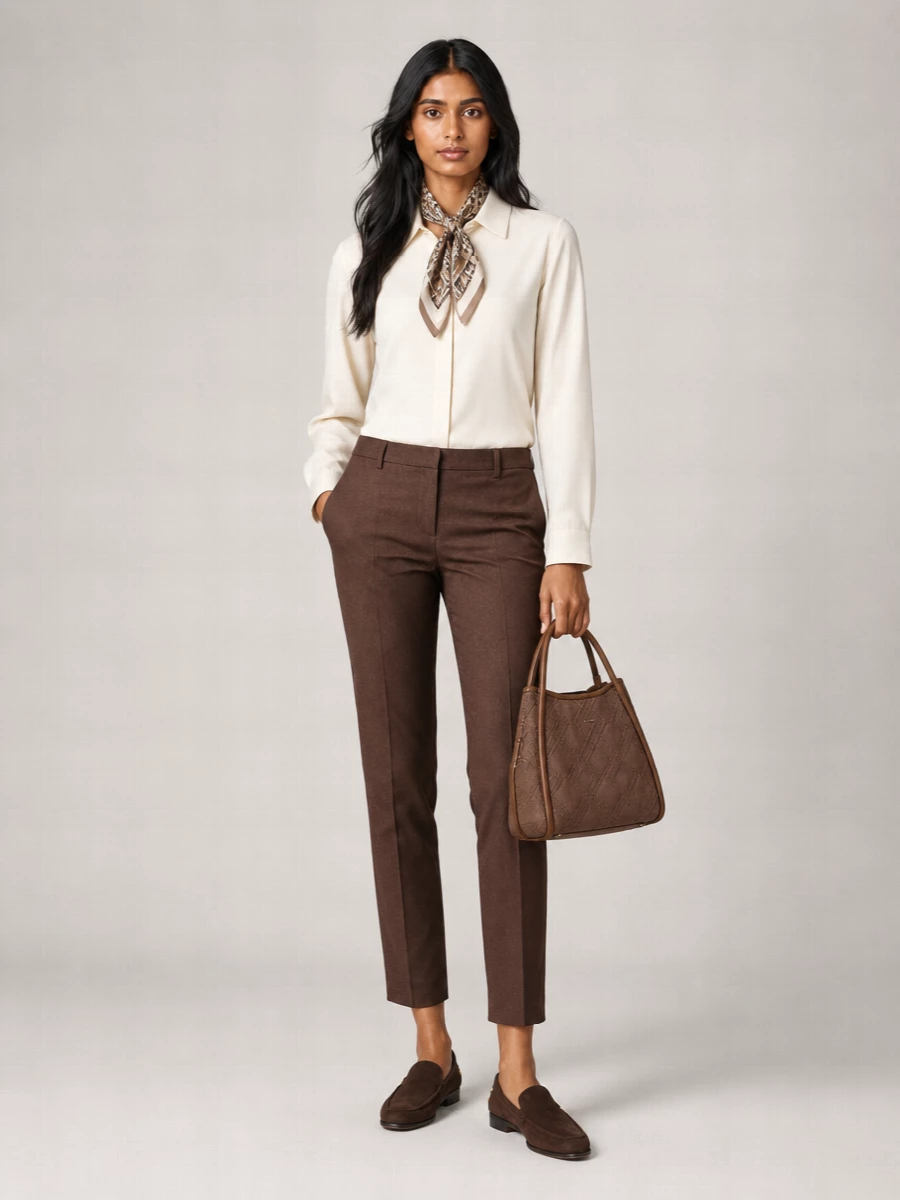 Max Mara Denim Tailored Trousers