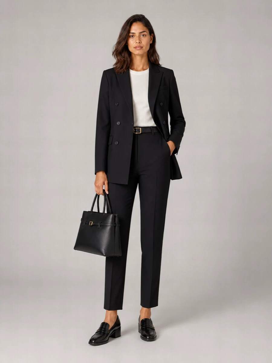 Blazé Milano straight-leg wool tailored trousers
