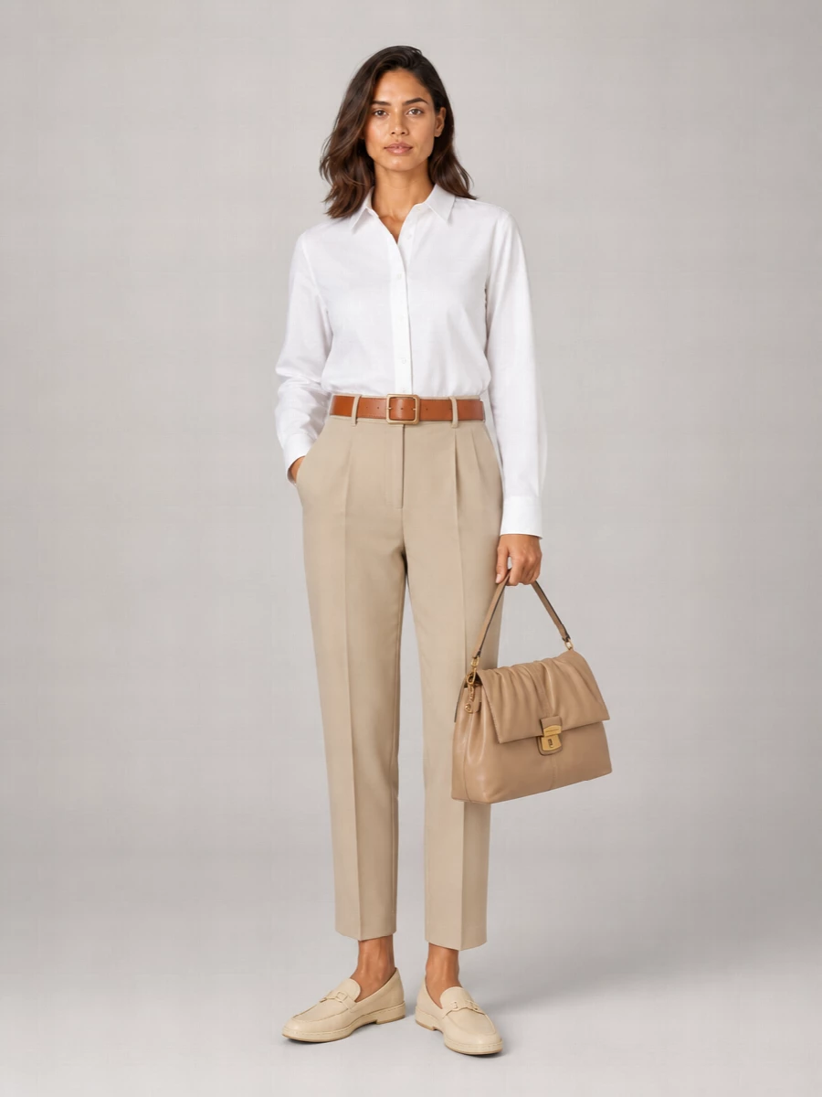 S Max Mara Cropped Flared Tailored Trousers