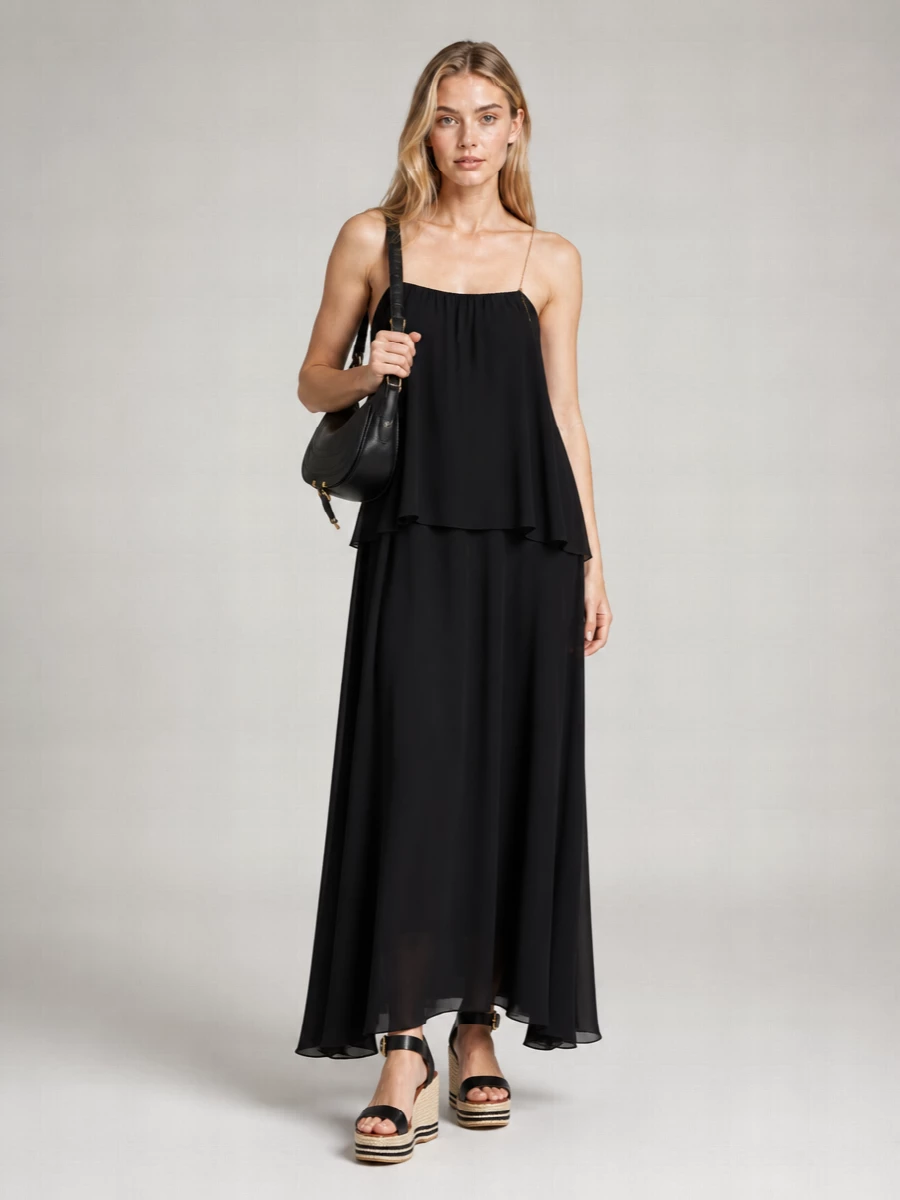 Chloé Leather Wedge Sandals
