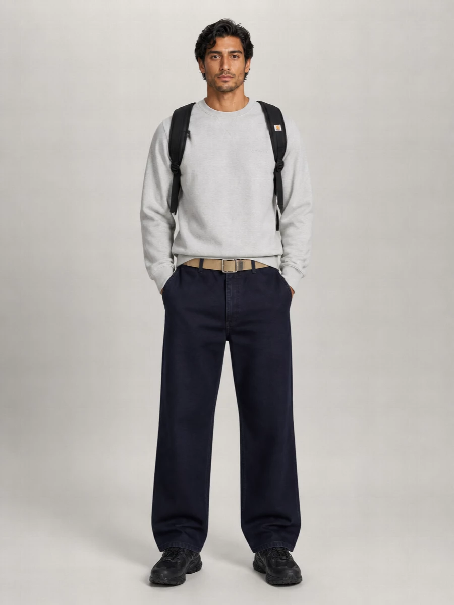 Carhartt Wip Organic Cotton Relaxed-Fit Wide-Leg Trousers