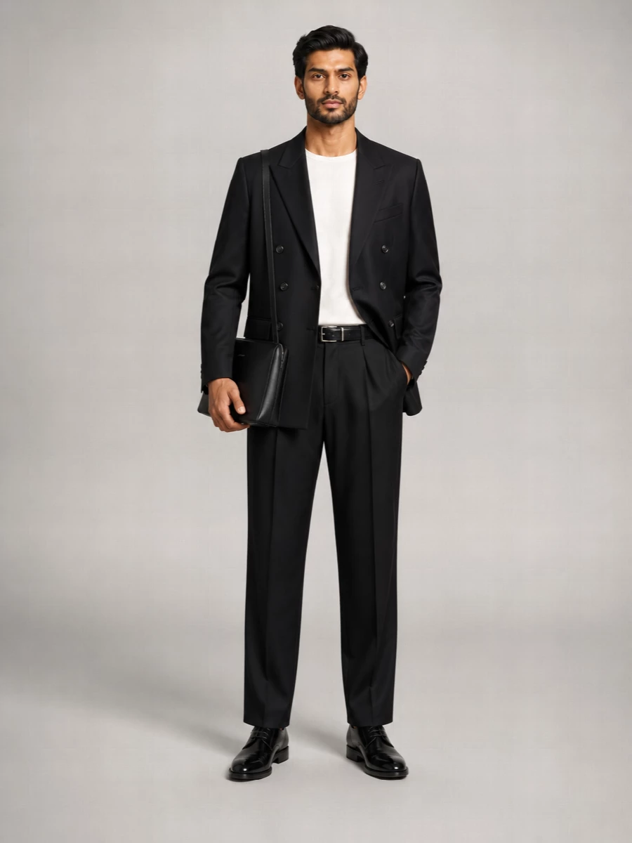 Dries Van Noten Wool Double-Breasted Jacket