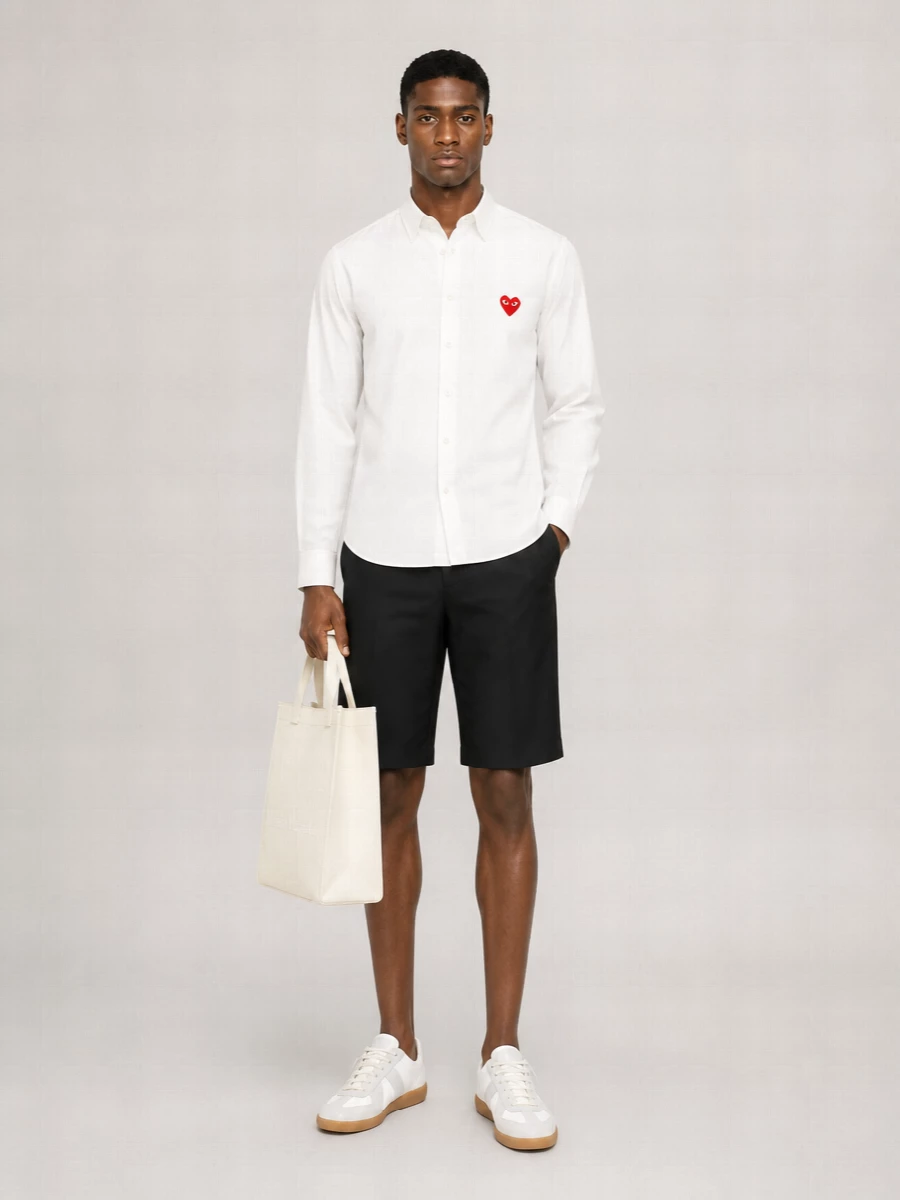 Comme Des Garçons Cotton Long-Sleeve Shirt