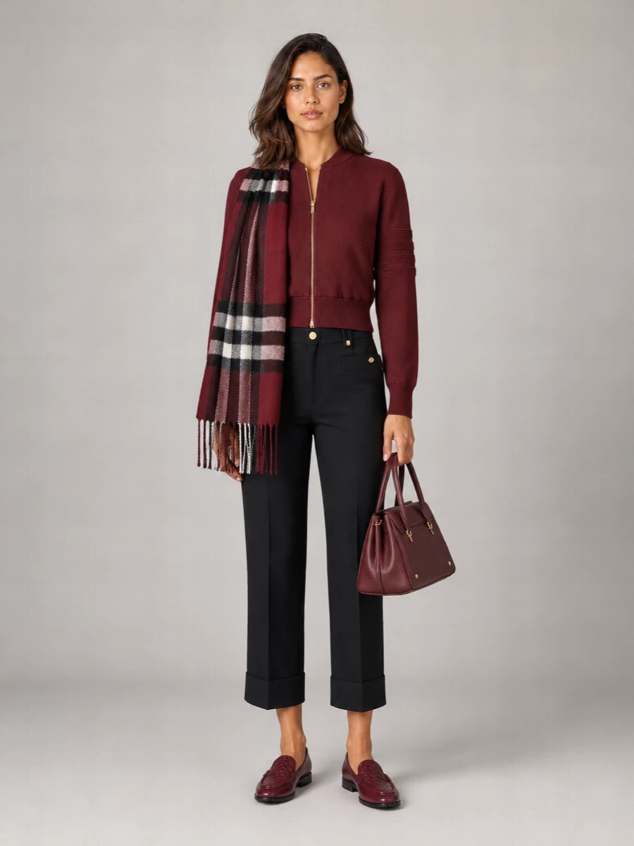 Thom Browne Ottoman Milano Stitch Wool Bomber Jacket
