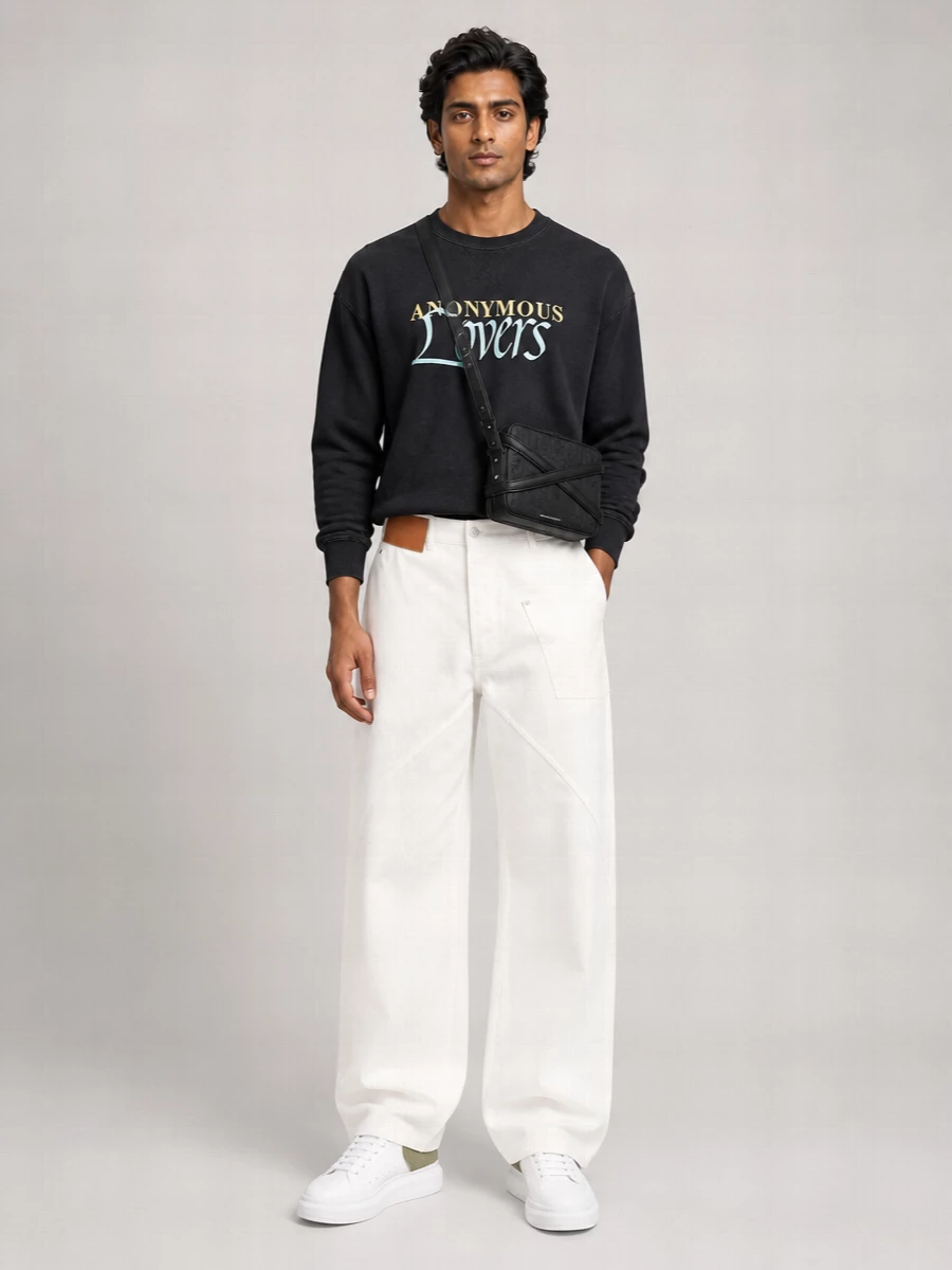 Jw Anderson Cotton Anonymous Lovers Sweatshirt