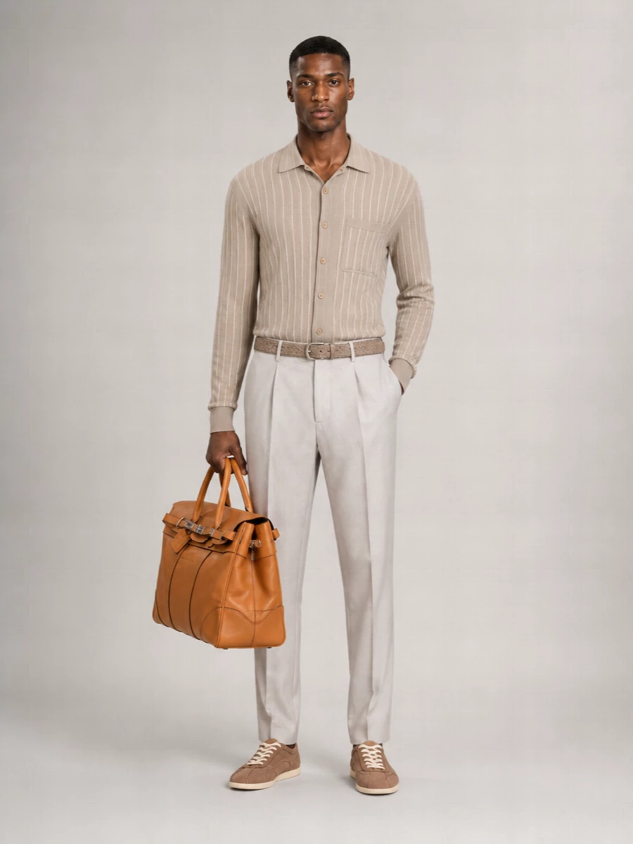 Brioni Silk Knitted Shirt
