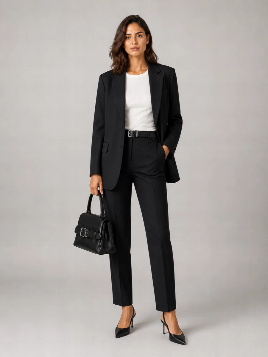 The Frankie Shop Single-Breasted Suit Jacket