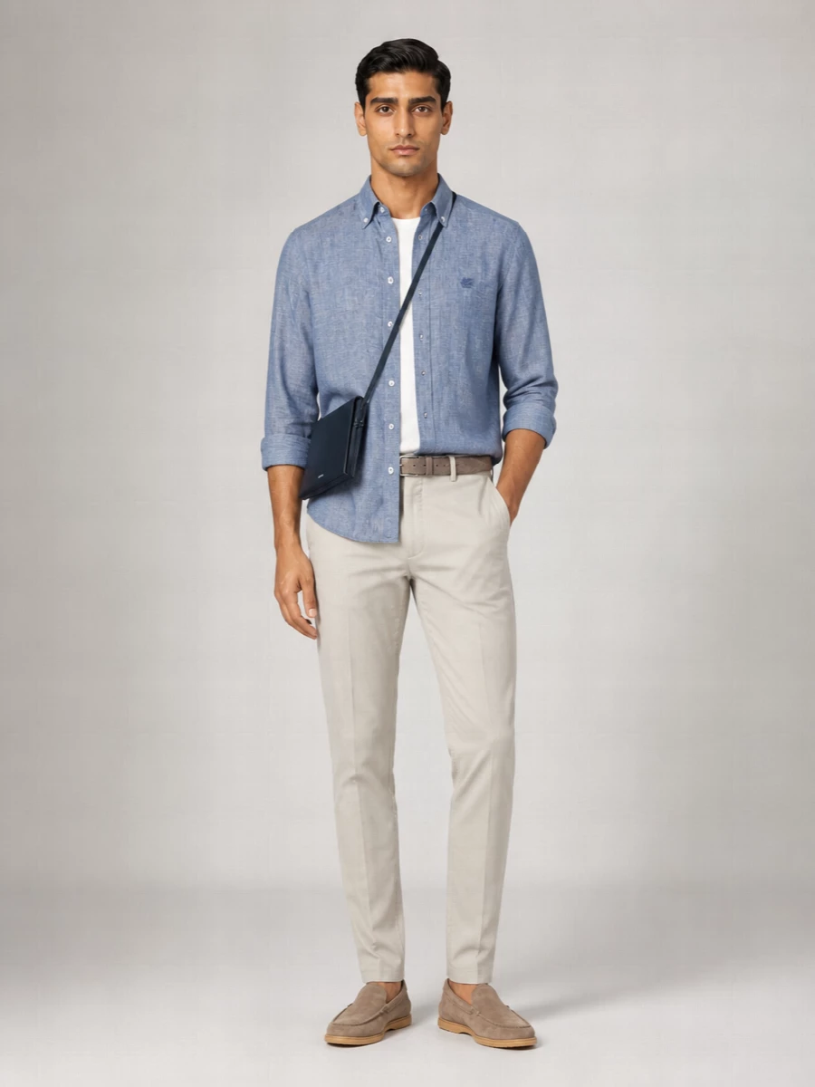Etro Linen Long-Sleeve Shirt