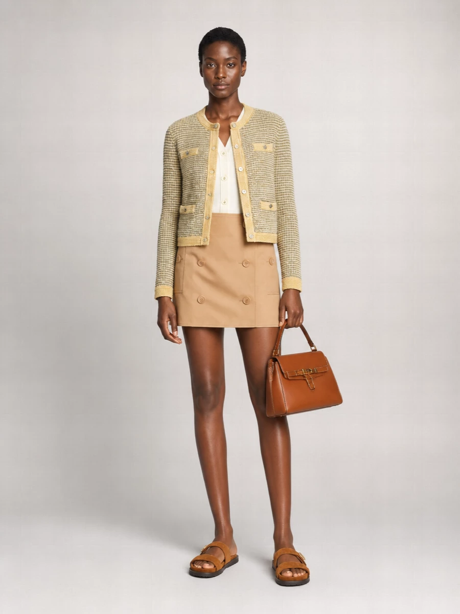 Tory Burch Regular-Fit Tweed Jacket