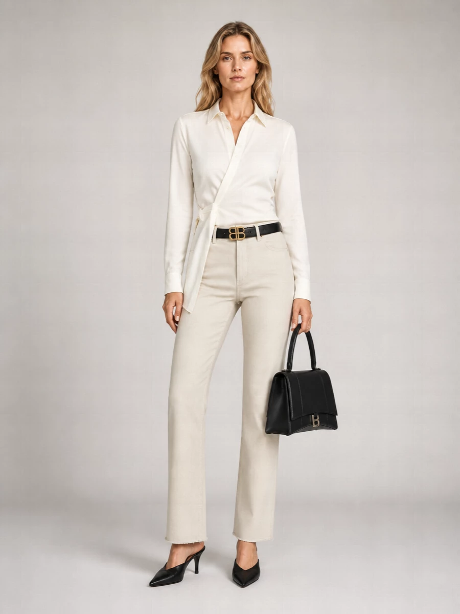 Balenciaga Denim Loose-Fit Straight-Leg Jeans