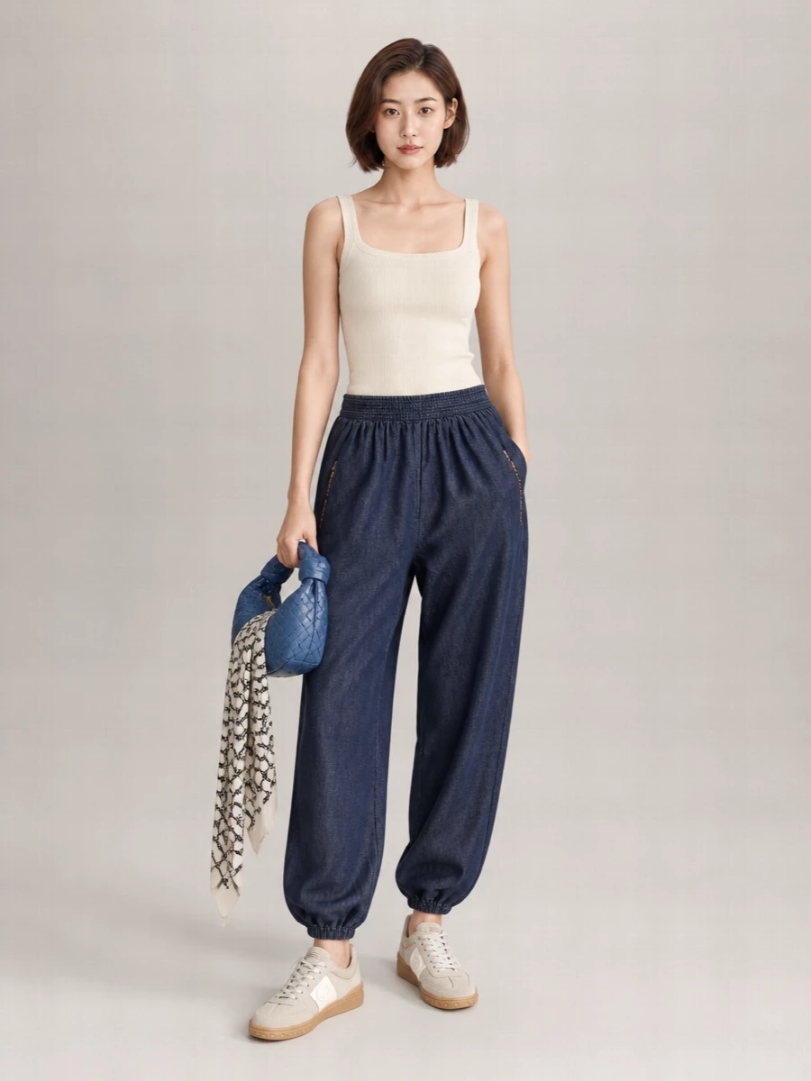 Valentino Garavani Denim Track Pants