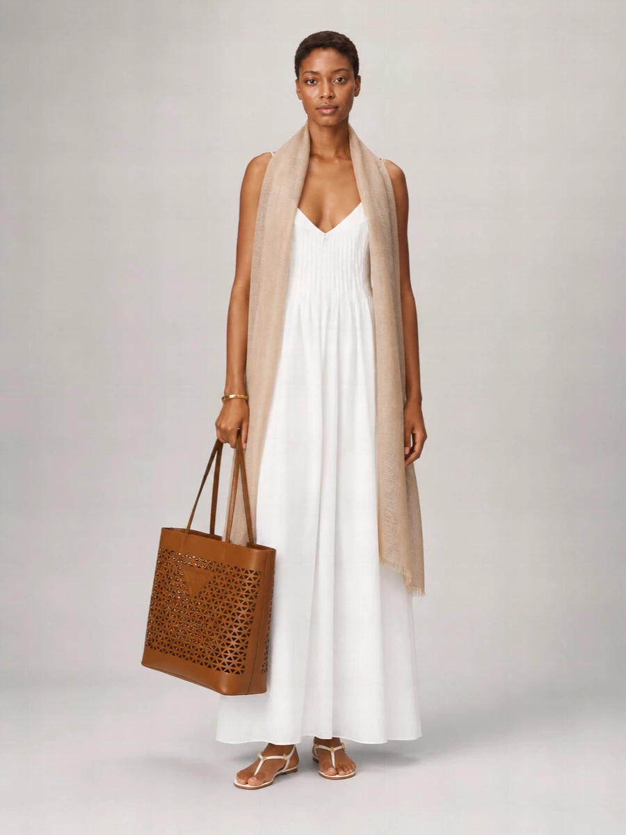 Prada Na Leather Beach Bag