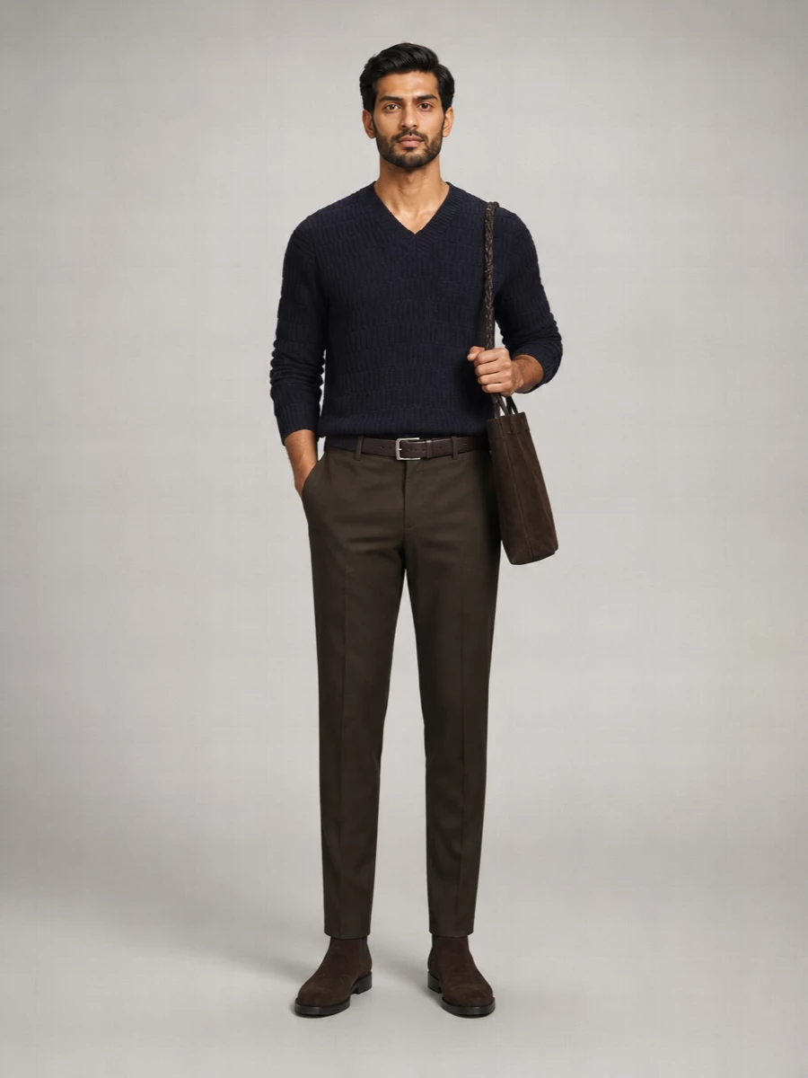 Pt Torino Virgin Wool Tailored Trousers