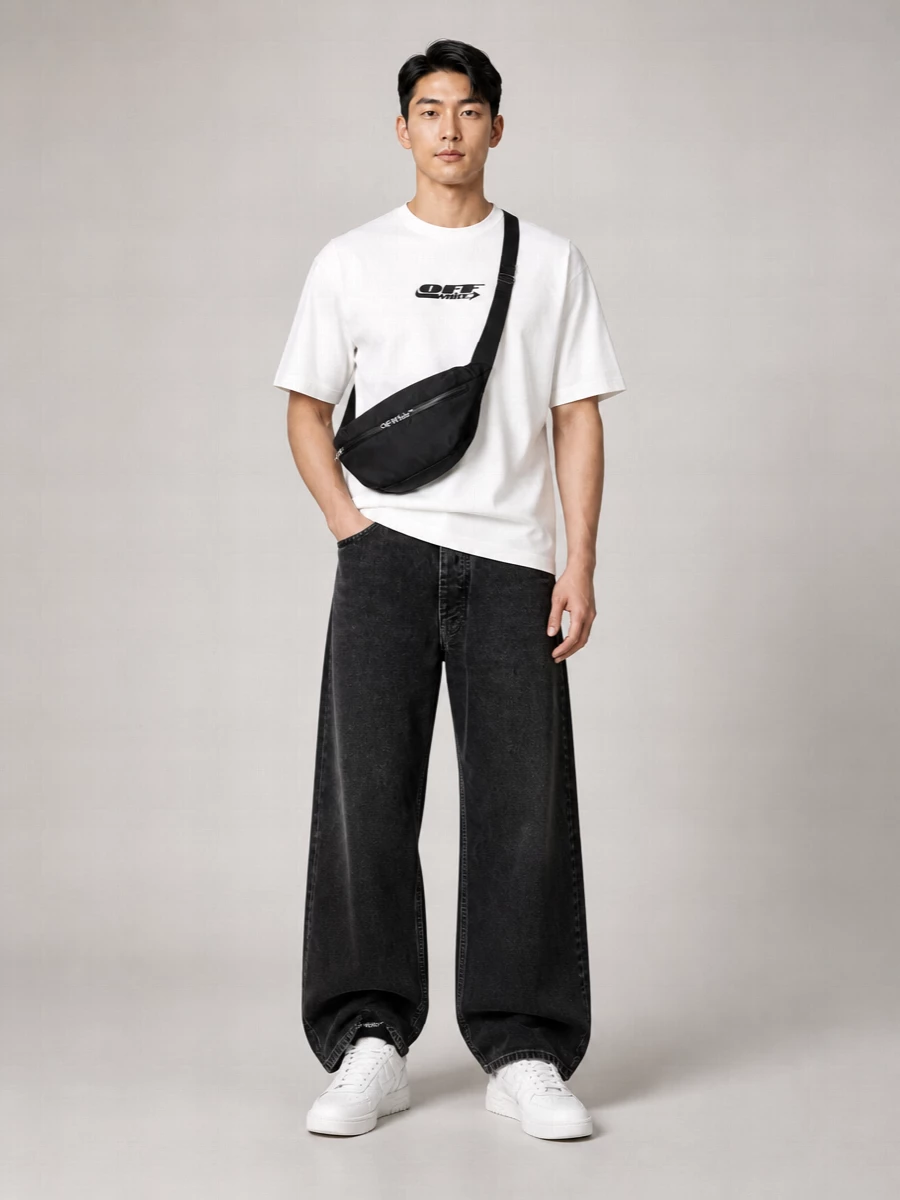Off-White Off Adv Skate Cotton Printed T-Shirt