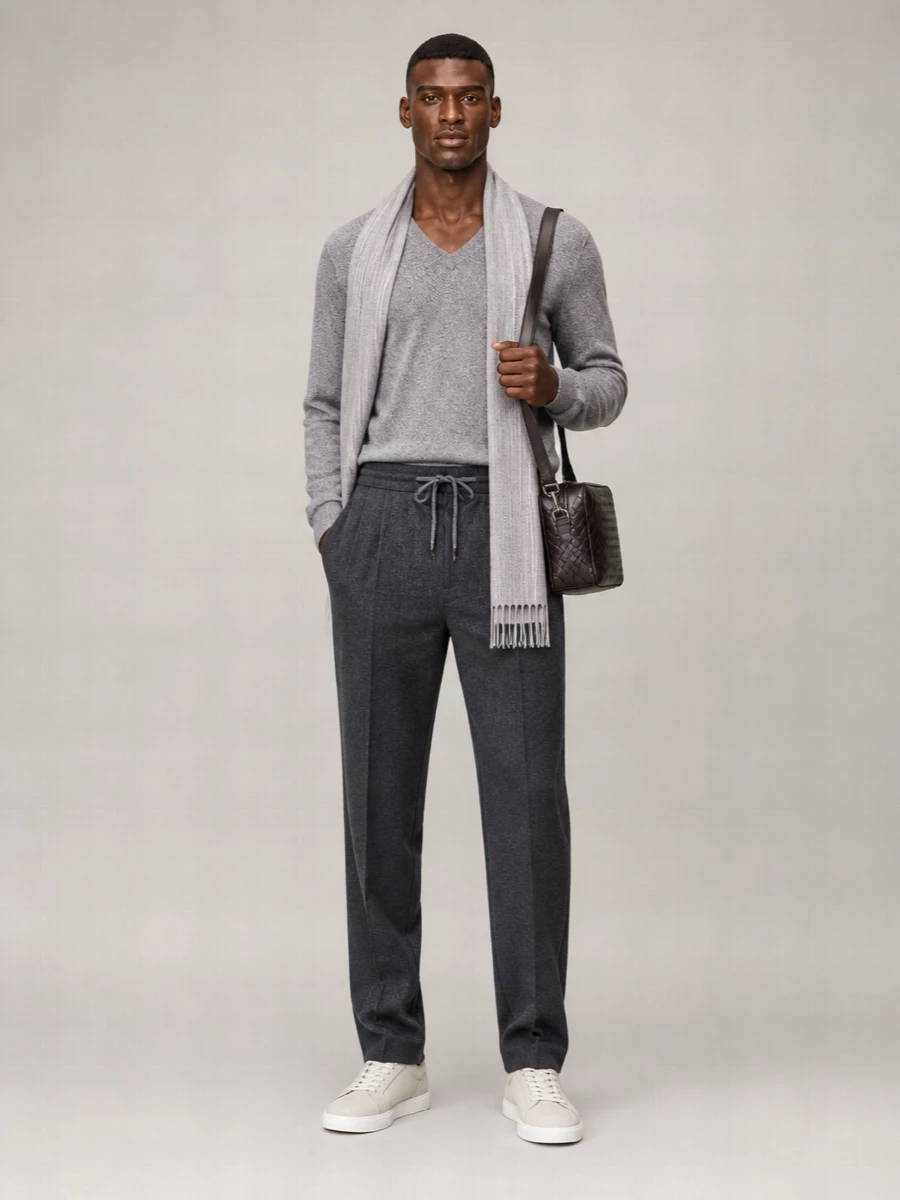 Brunello Cucinelli Cashmere V-Neck Long-Sleeve Sweater