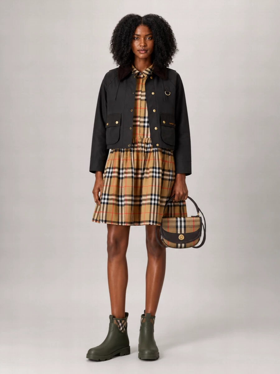 Burberry Highlands Mini Canvas Shoulder Bag