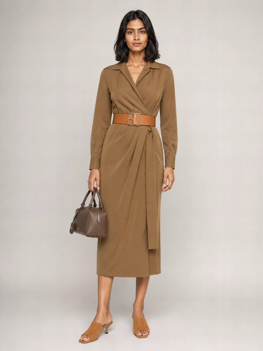 Max Mara Cotton Shirt Midi Dress