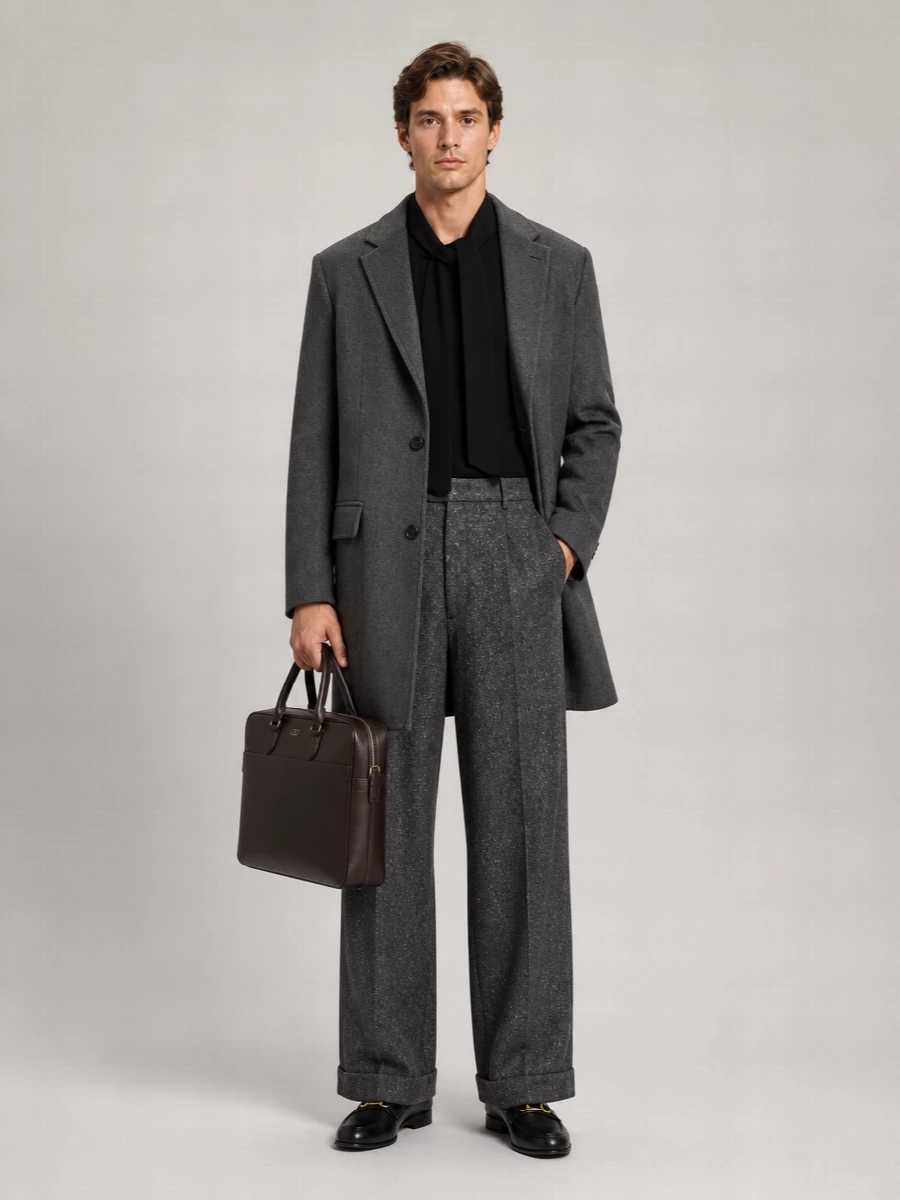 Valentino Garavani Single Breasted Wool Coat