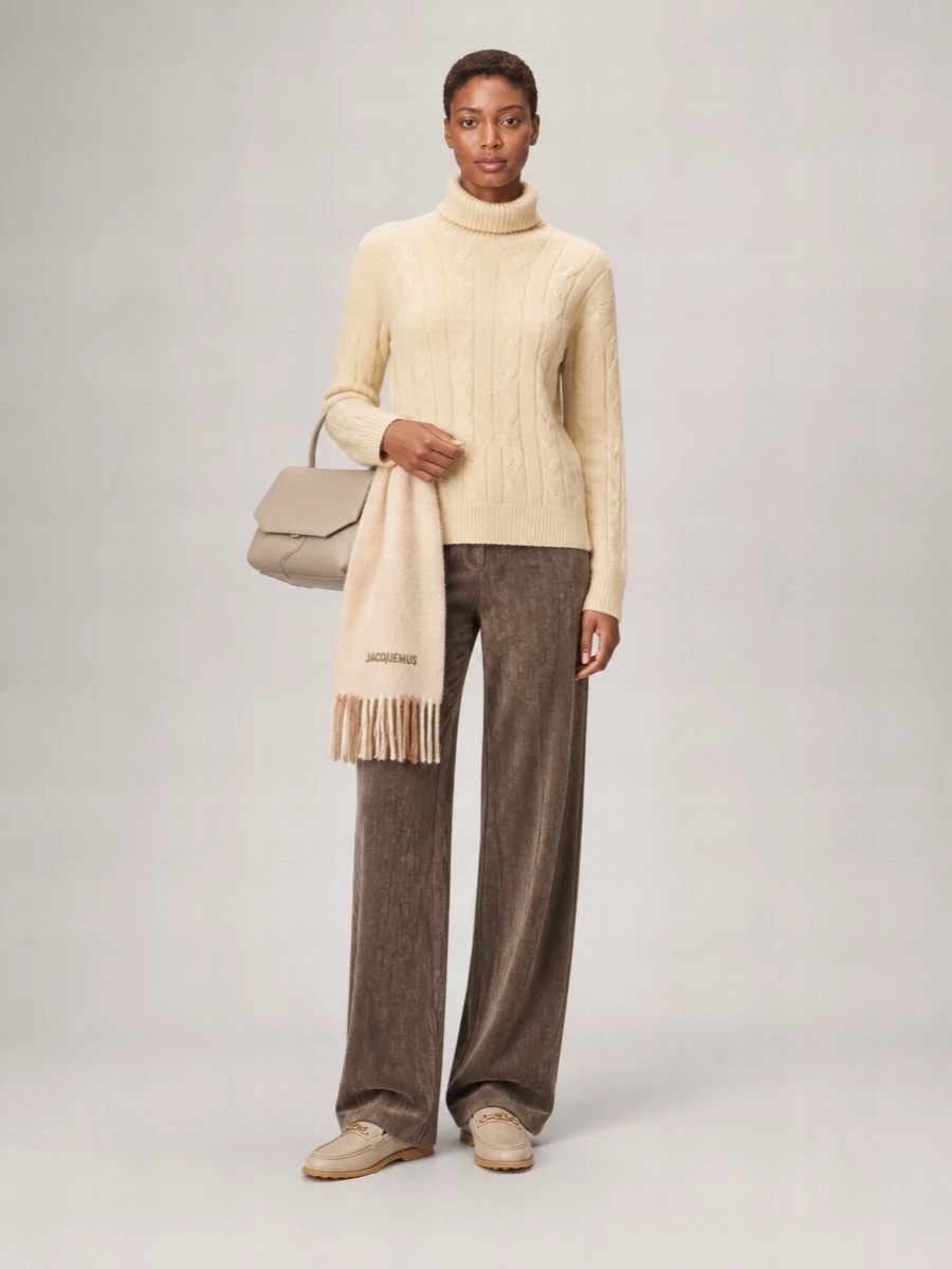 Alysi Cashmere Wool Relaxed-Fit Crewneck Sweater