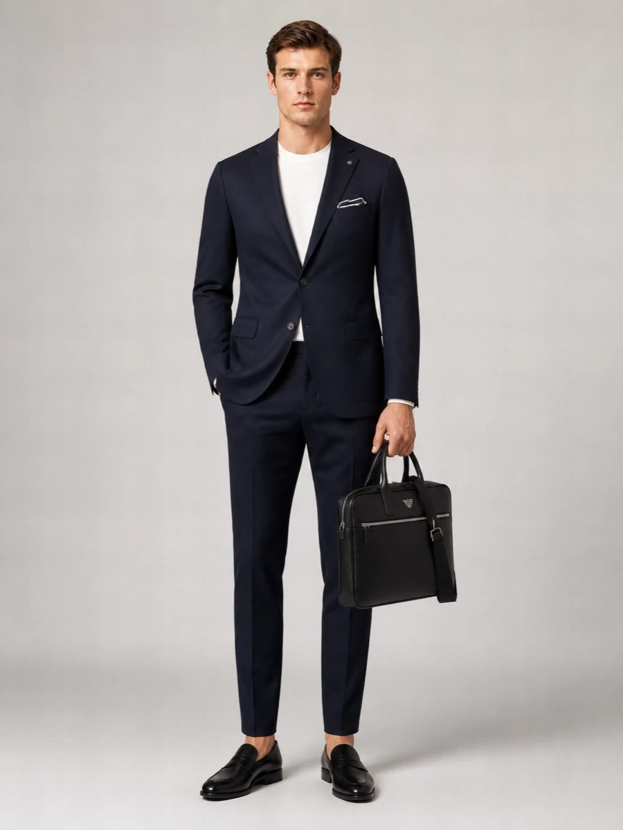 Pt Torino virgin wool single-breasted suit