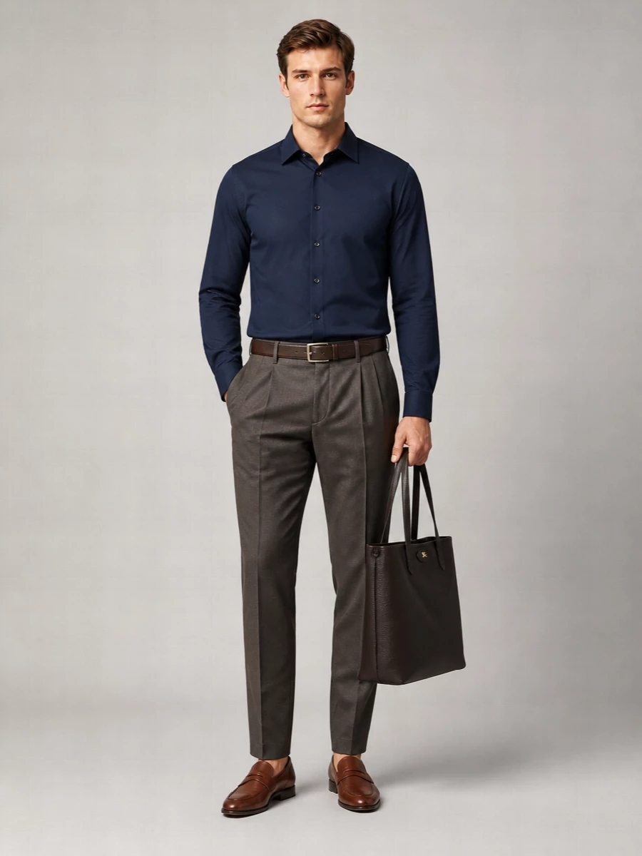 Herno Virgin Wool Tailored Trousers