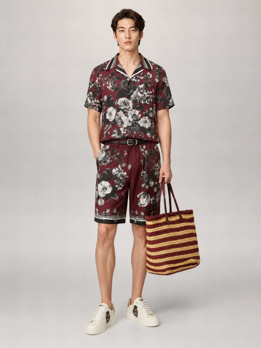 Dolce&Gabbana Silk Floral-Print Shirt