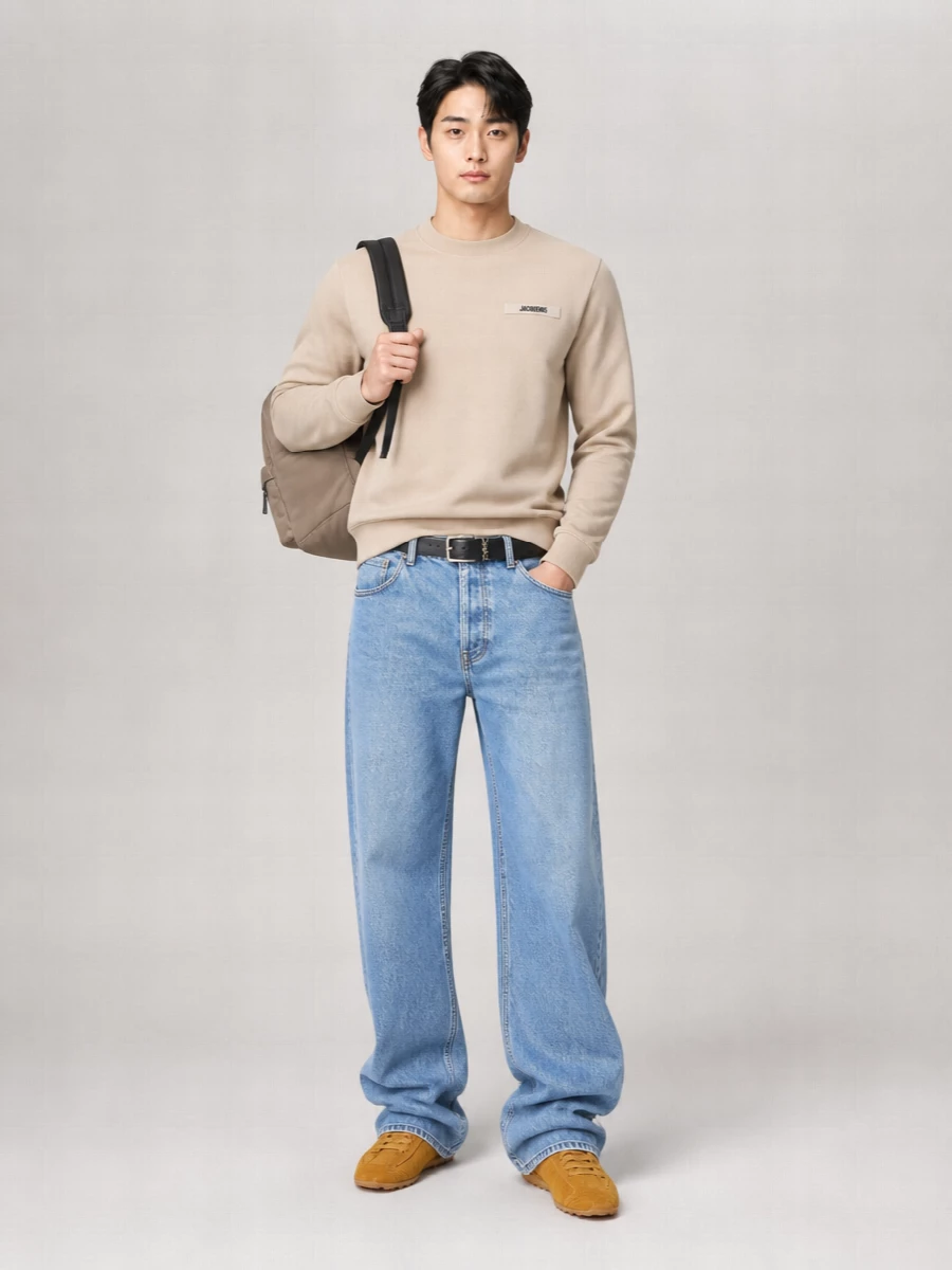 Jacquemus Cotton Relaxed-Fit Crewneck Sweatshirt