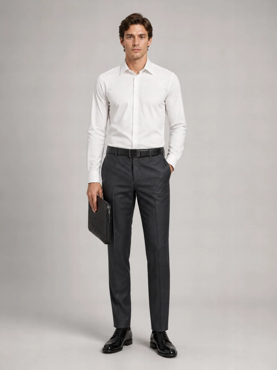 Dolce&Gabbana Virgin Wool Regular-Fit Pleated Tapered Trousers