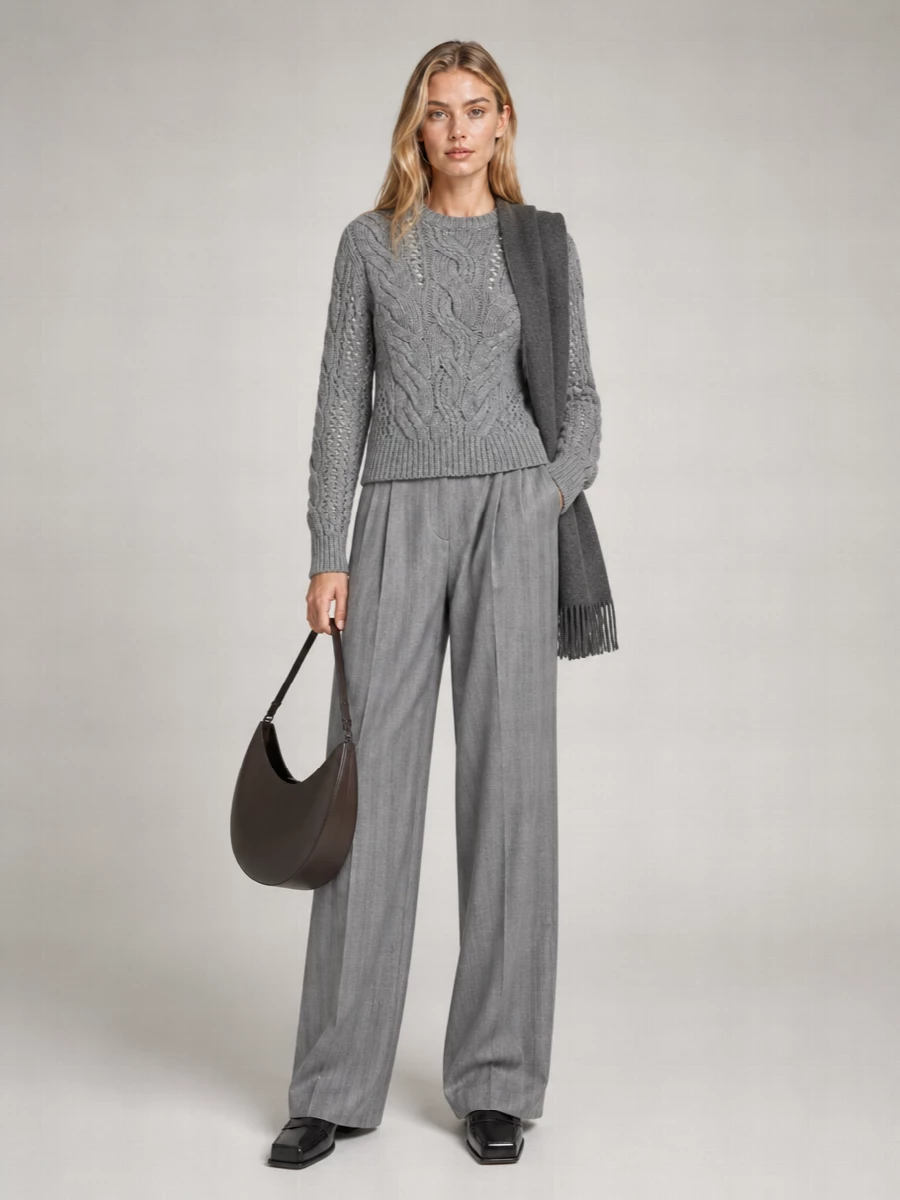 Sportmax Cable-Knit Wool Jumper