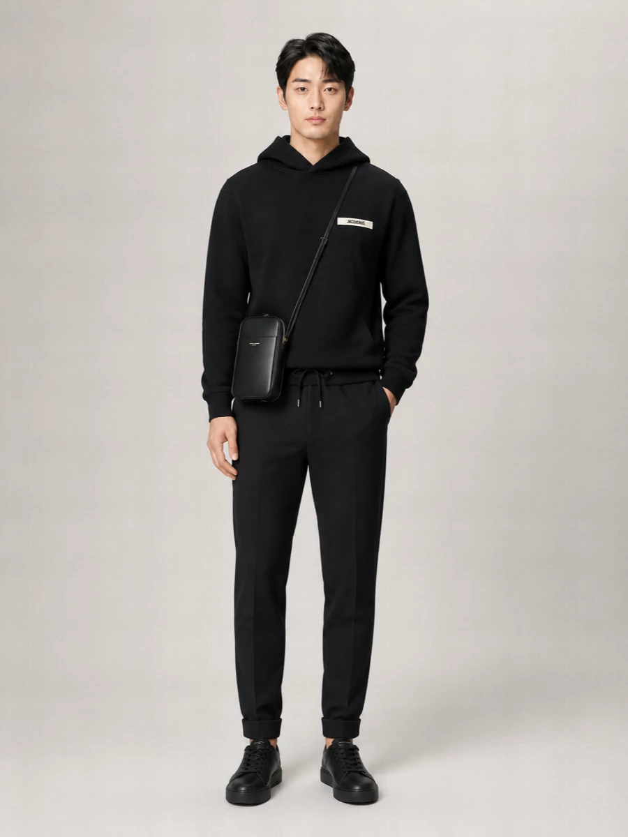 Saint Laurent Leather Messenger Bag