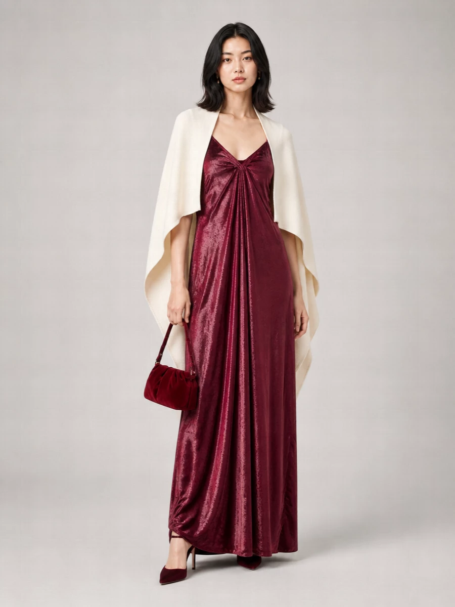 Lardini Velvet Maxi Dress