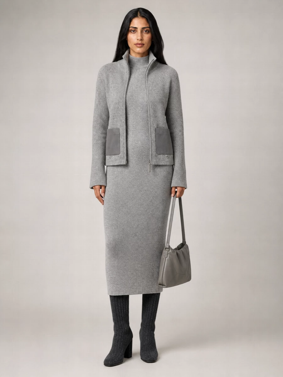 Fabiana Filippi Bouclé Knit Bomber Jacket