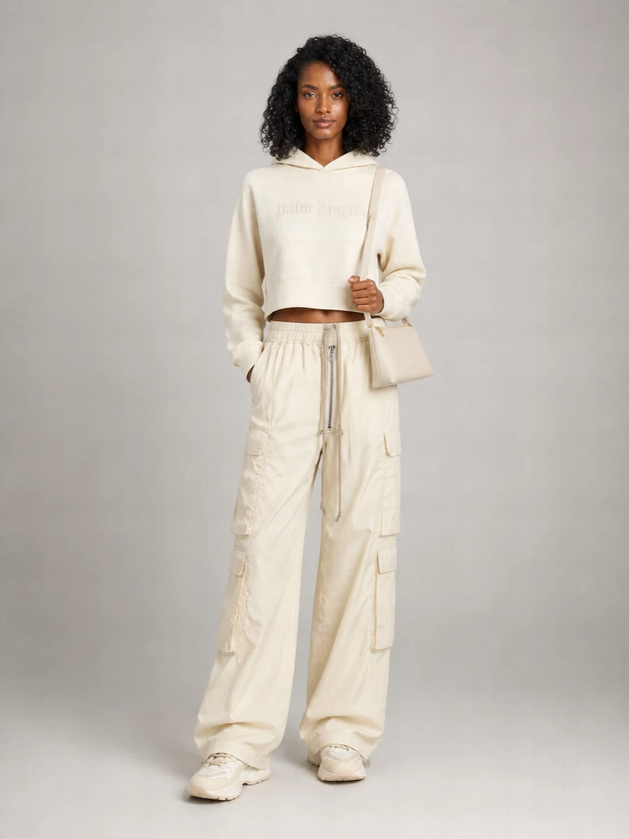 Palm Angels Cotton Hooded Sweatshirt