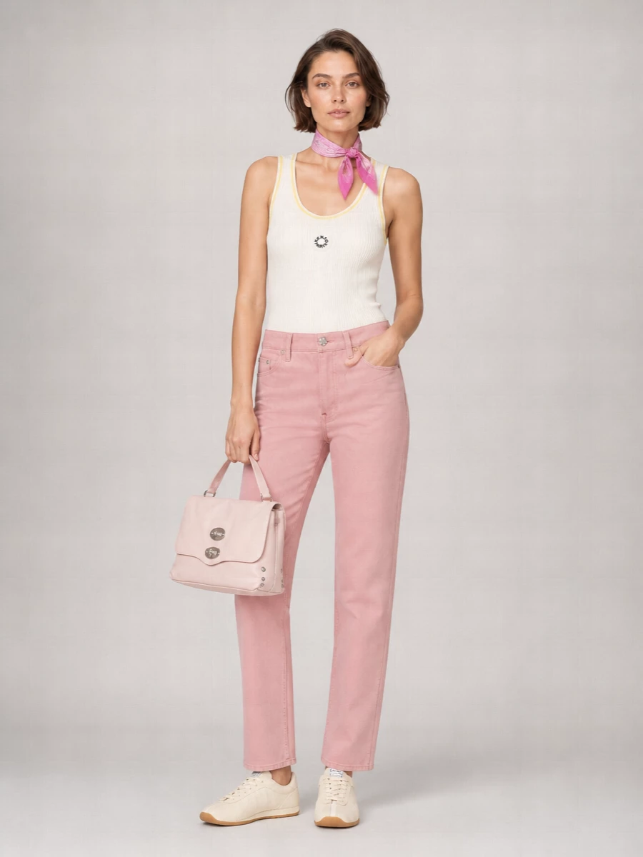 Zanellato Leather Studded Shoulder Bag