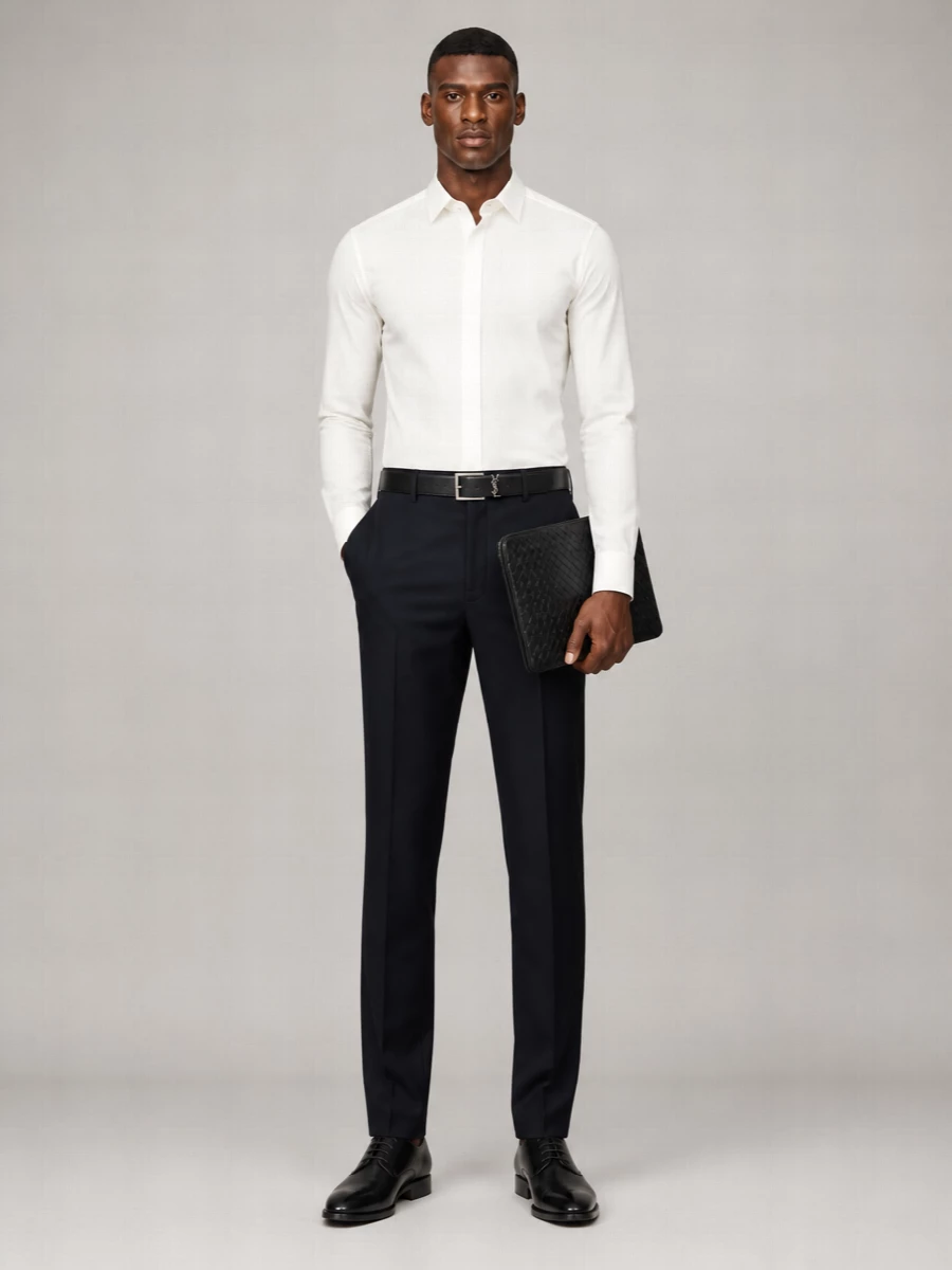 Valentino Garavani Wool Blend Tailored Trousers
