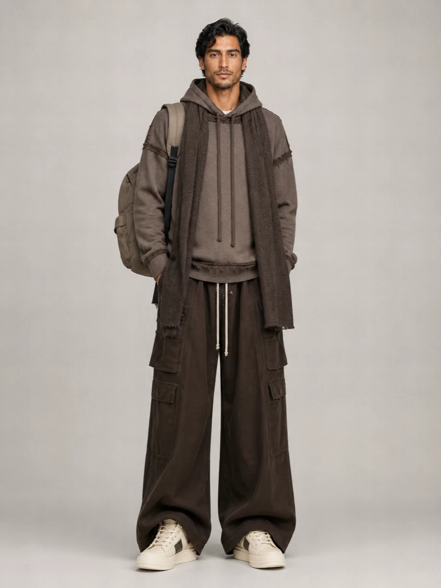 Rick Owens Leather High-Top Sneakers