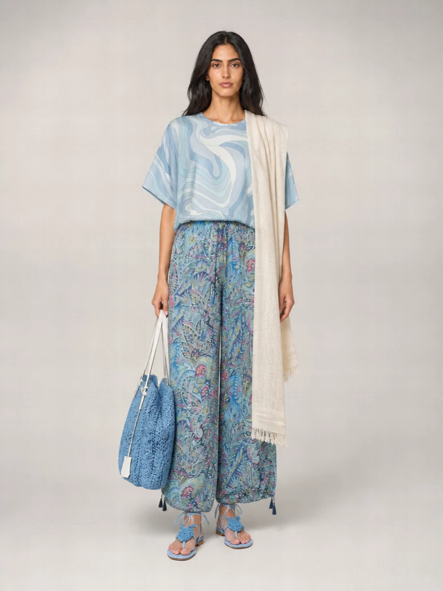 Pucci Printed Cotton Kaftan Dress