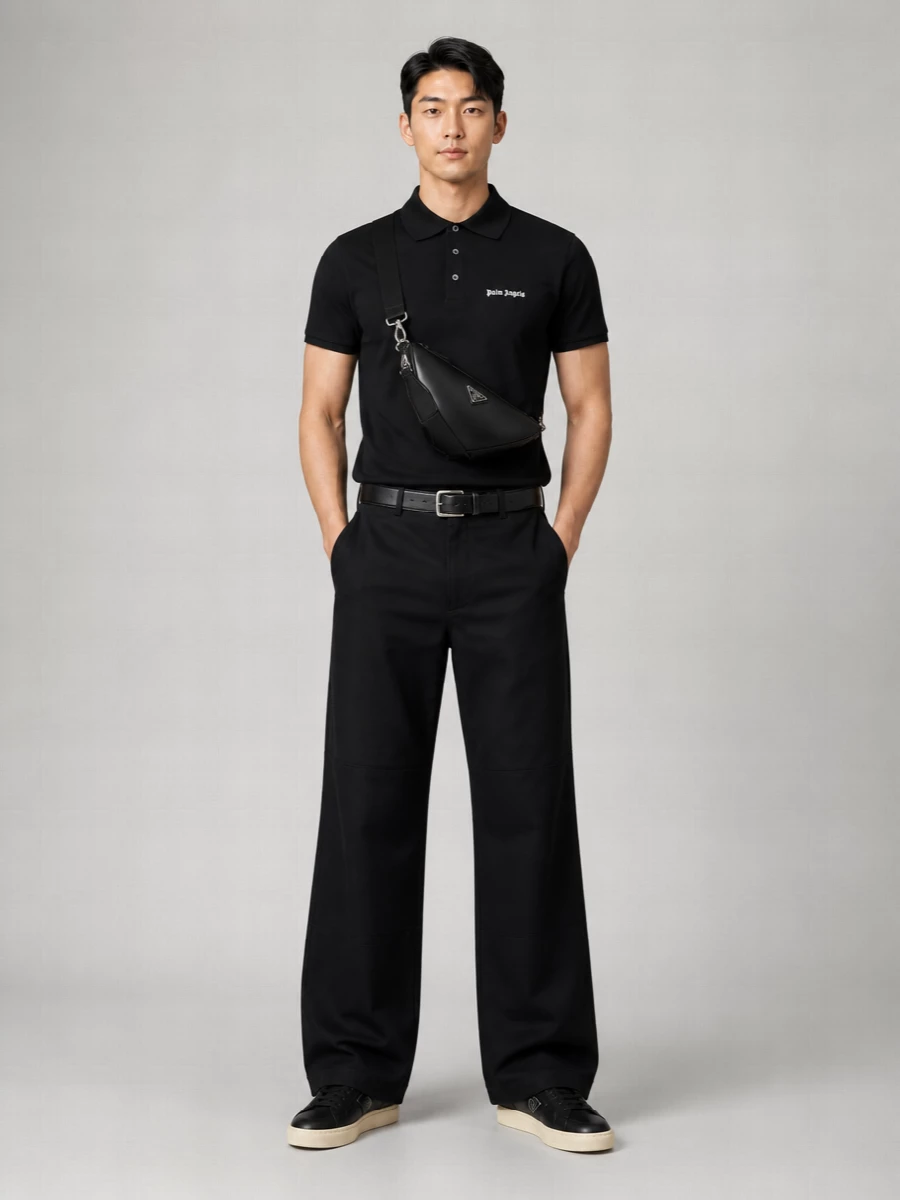 Palm Angels Cotton Piqué Polo Shirt