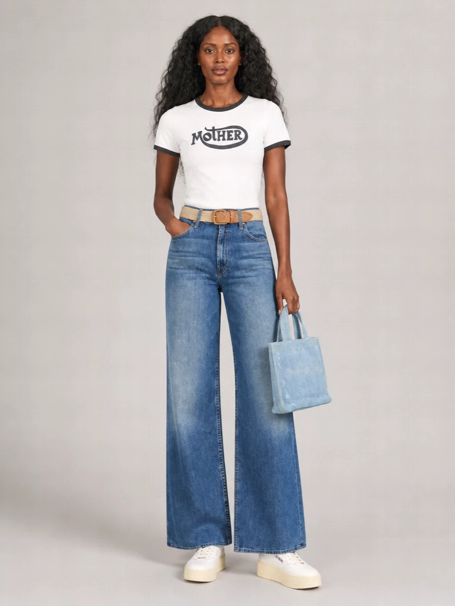 Mother Denim High-Rise Wide-Leg Jeans