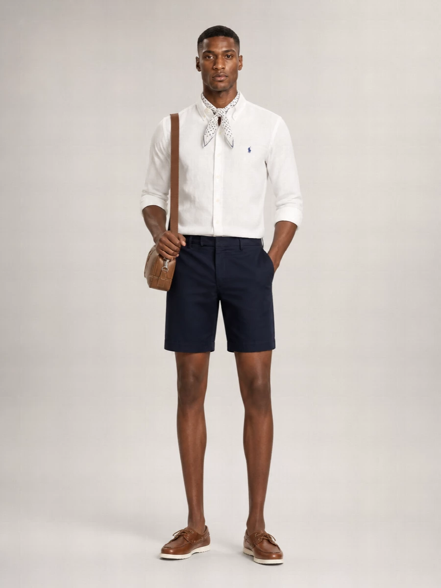 Polo Ralph Lauren Linen Slim-Fit Long-Sleeve Shirt