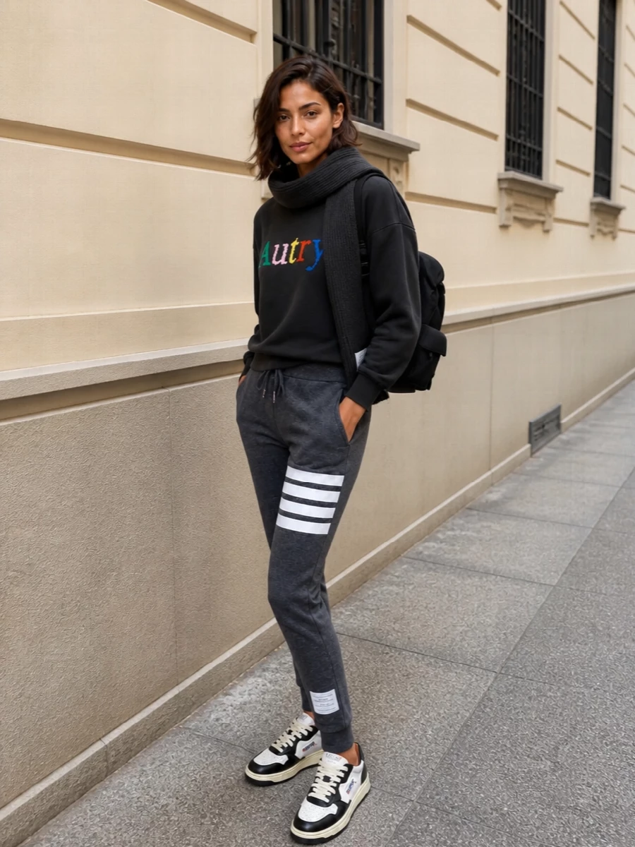 Autry sweatshirt thom browne joggers autry sneakers