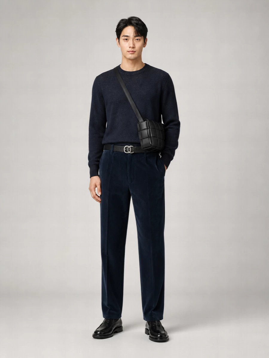 Prada Corduroy Straight-Leg Trousers