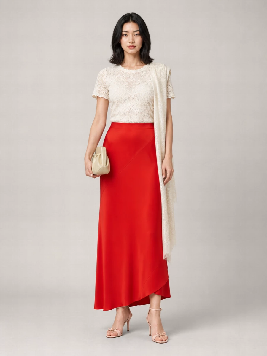 Ermanno Scervino Asymmetric Midi Skirt