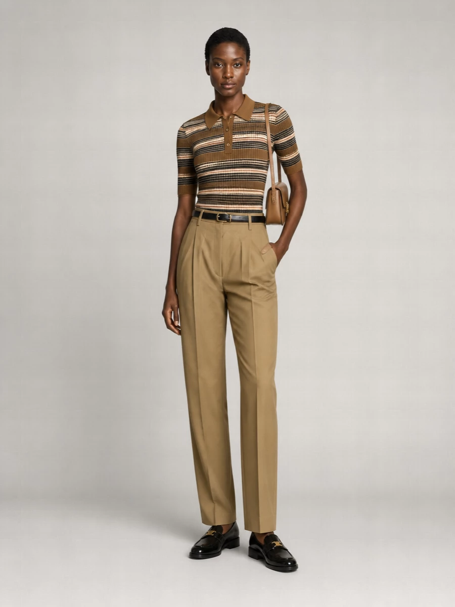 Prada Embroidered Stretch Polo Shirt