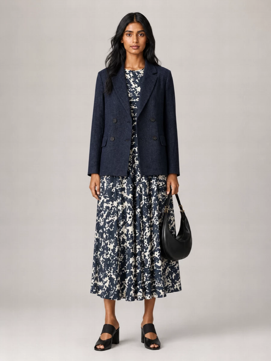 S Max Mara Denim Blazer