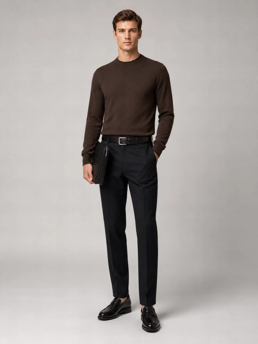 Pt Torino Virgin Wool Tailored Trousers
