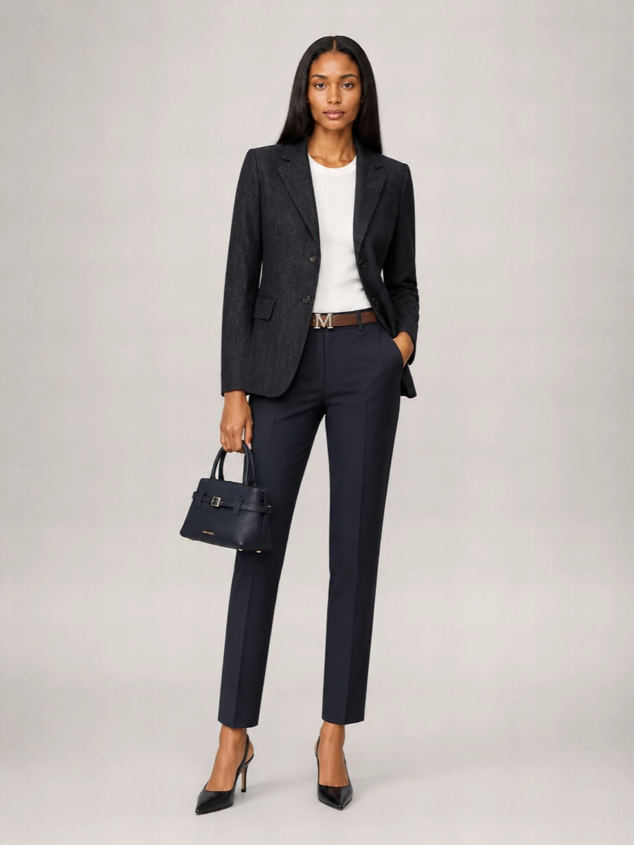 S Max Mara Cotton Suit Jacket