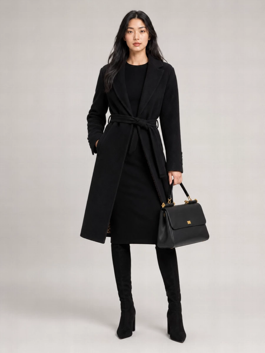 Dolce&Gabbana wool belted midi coat