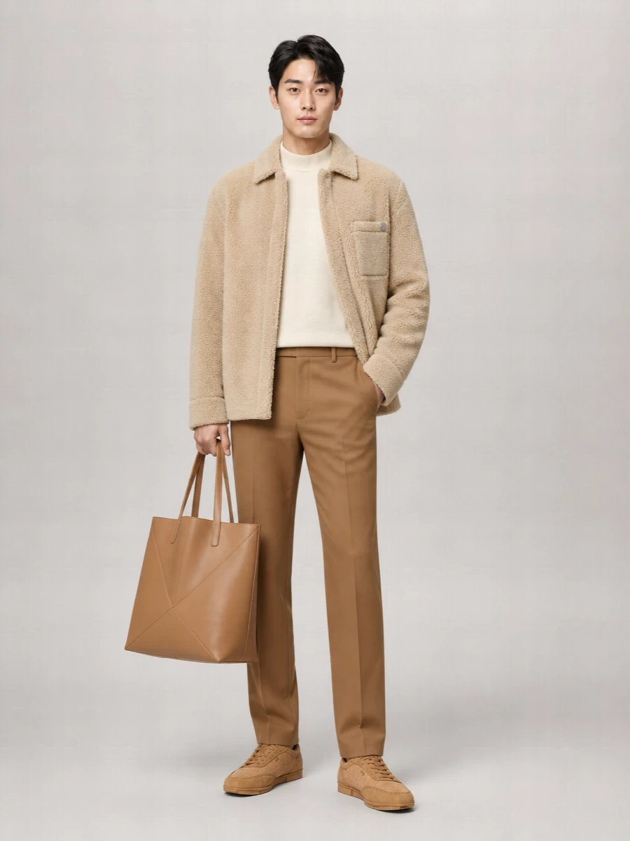 Loewe Shearling Shirt Jacket